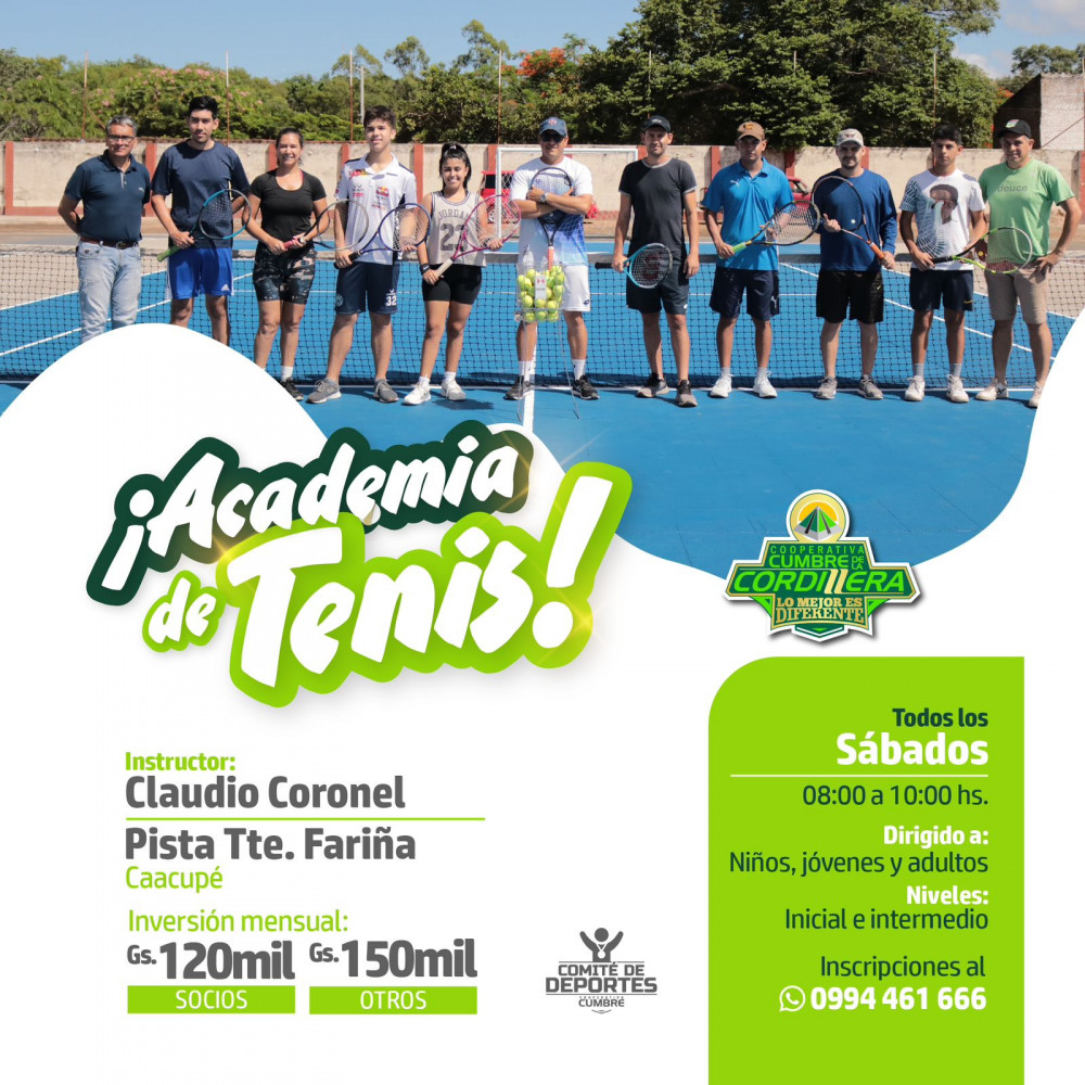 Sigue la Academia de Tenis